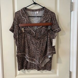 Nordstrom Modal Animal Print Pajama Set L